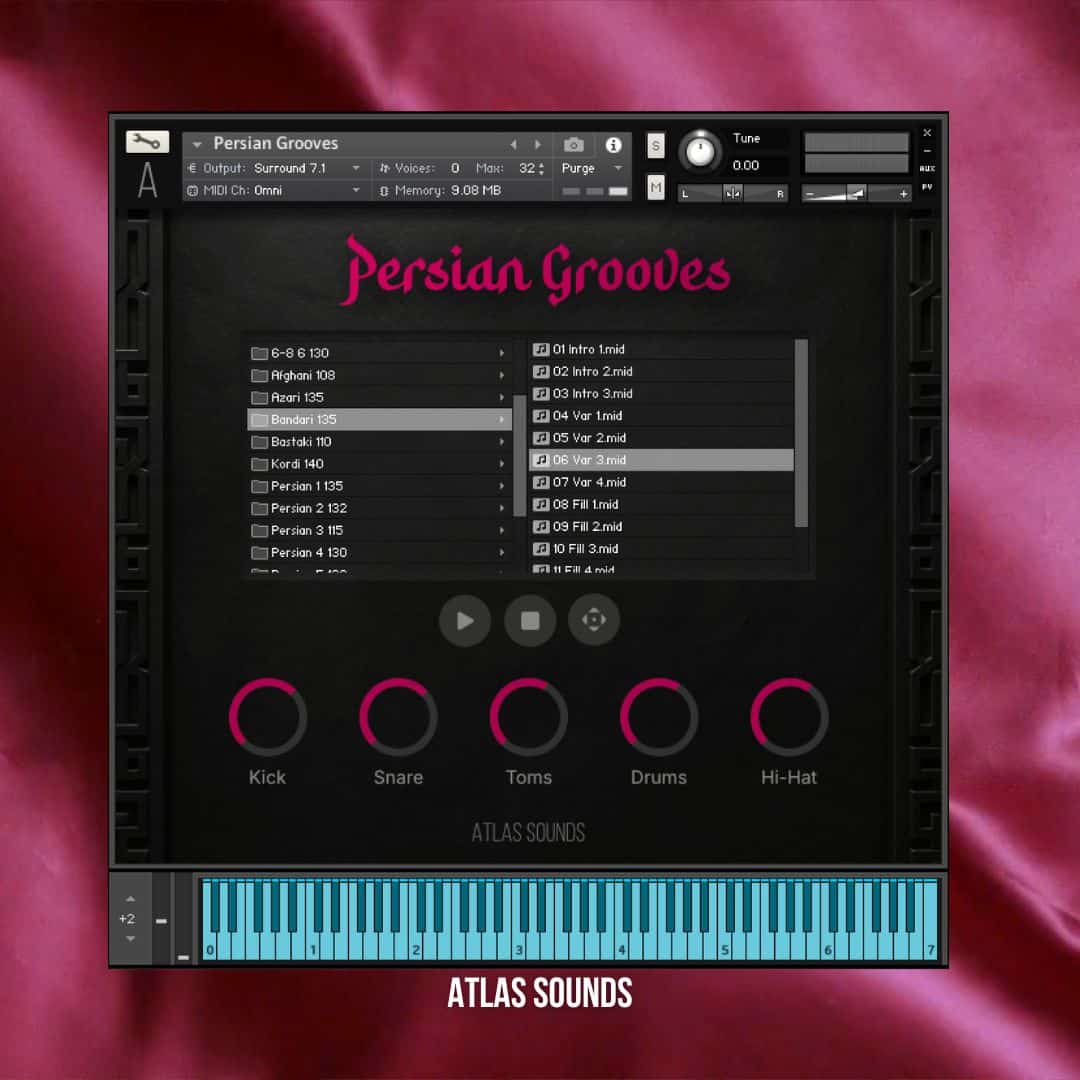 PersianGrooves Cover Persian Grooves for Kontakt - Image 1